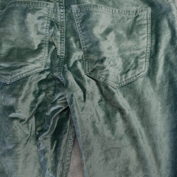 LUCKY BRAND Womens 00 Ava Antartica Sea Foam Crushed Velvet Skinny Jeans Pants - Picture 15 of 16